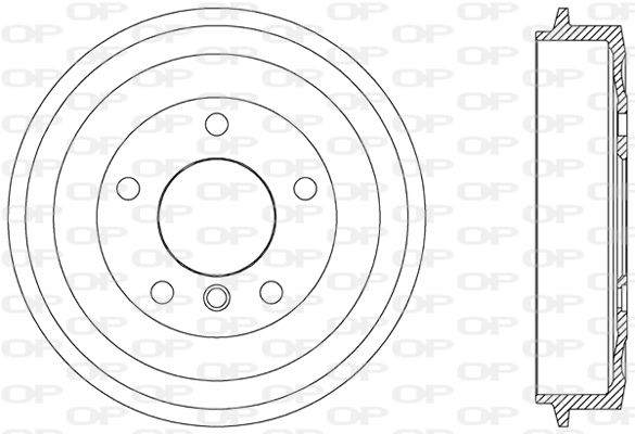 OPEN PARTS Тормозной барабан BAD9005.10